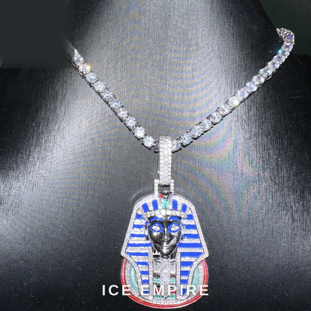 Iced Out Baguette Rose Gold Plated Cuban Chain