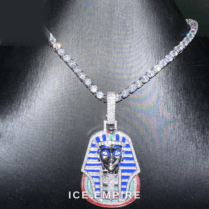 Iced Out Baguette Rose Gold Plated Cuban Chain