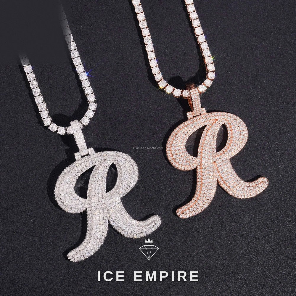 Iced Out 925 Silver Moissanite Pendant