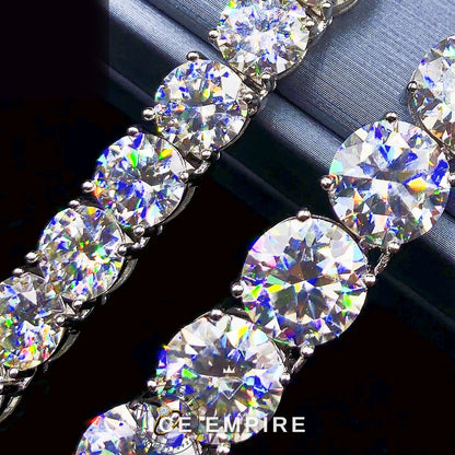 Iced Out Rose Gold Plated Moissanite Cuban Chain