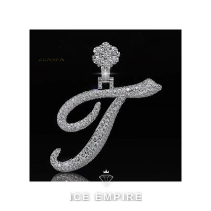 Iced Out Baguette 925 Silver Moissanite Pendant