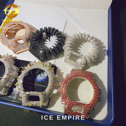 Iced Out 925 Silver Moissanite Watch