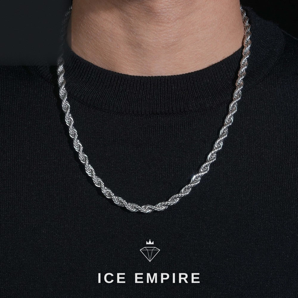 Iced Out Rose Gold Plated Moissanite Cuban Chain