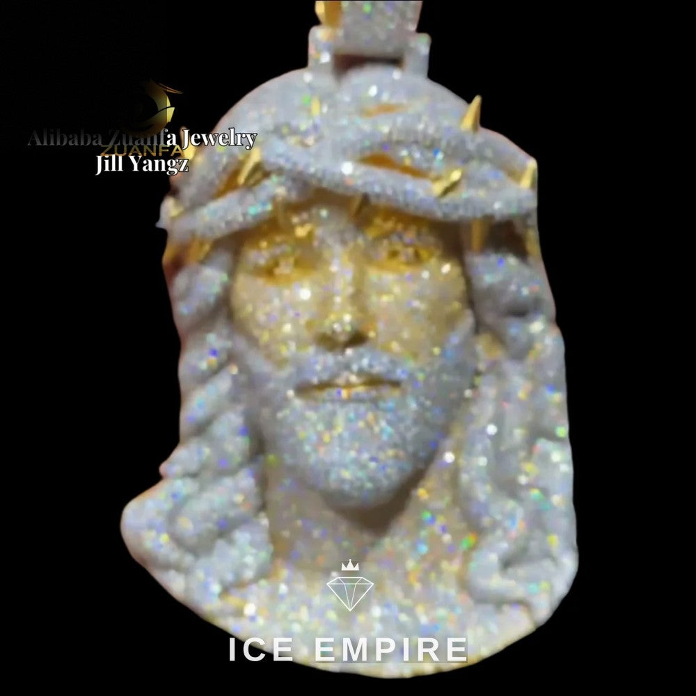 Iced Out 925 Silver Pendant