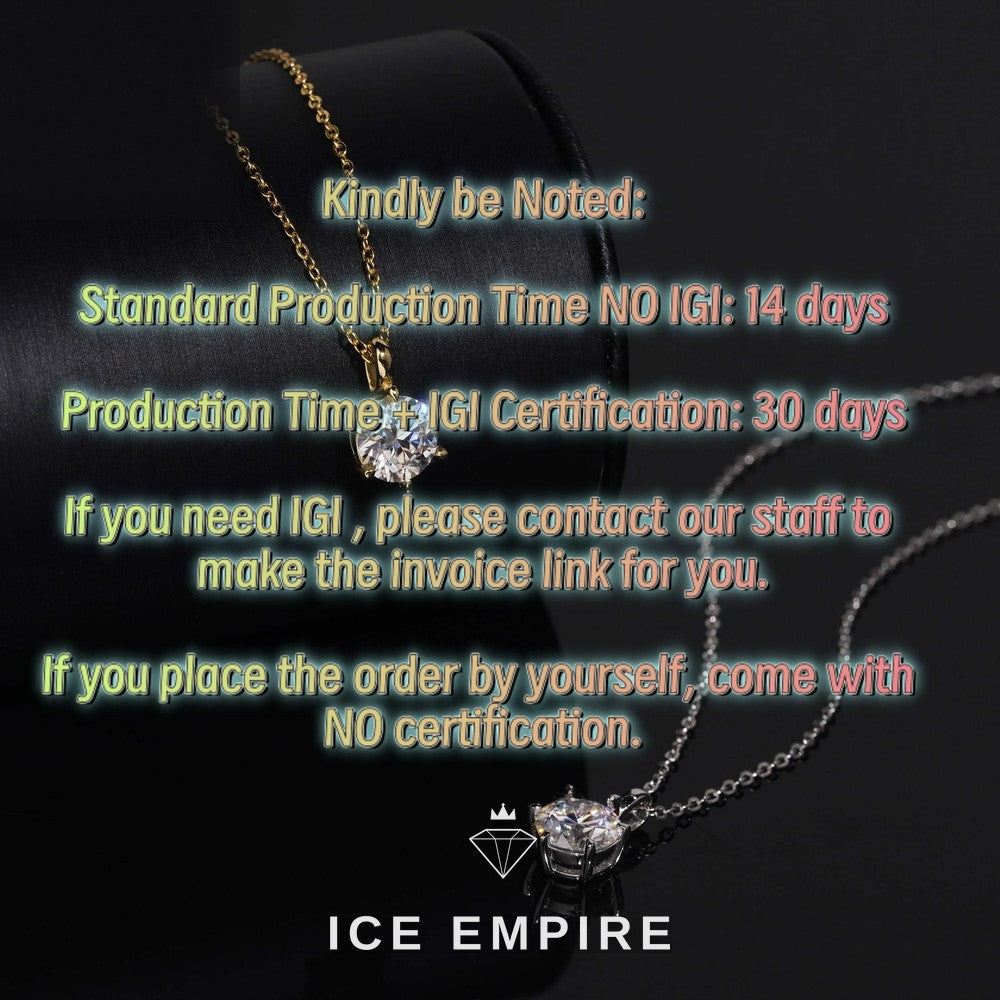 Iced Out 925 Silver Lab Grown Diamond Pendant