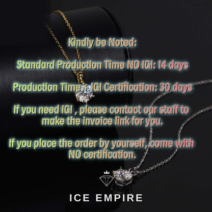 Iced Out 925 Silver Lab Grown Diamond Pendant