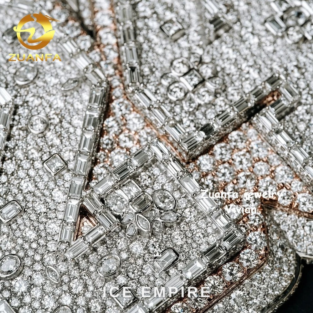 Iced Out 925 Silver Pendant