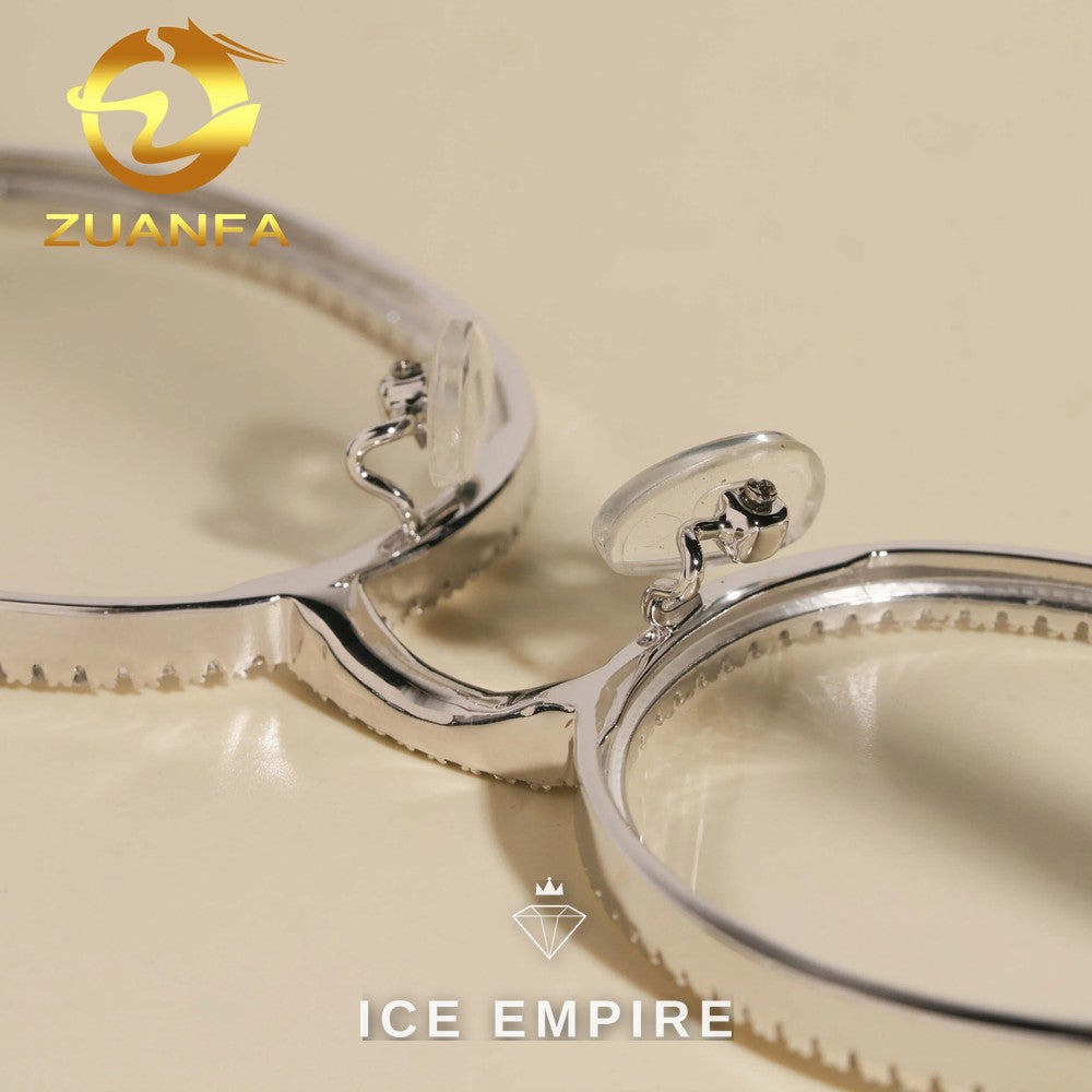 Iced Out 925 Silver Glasses