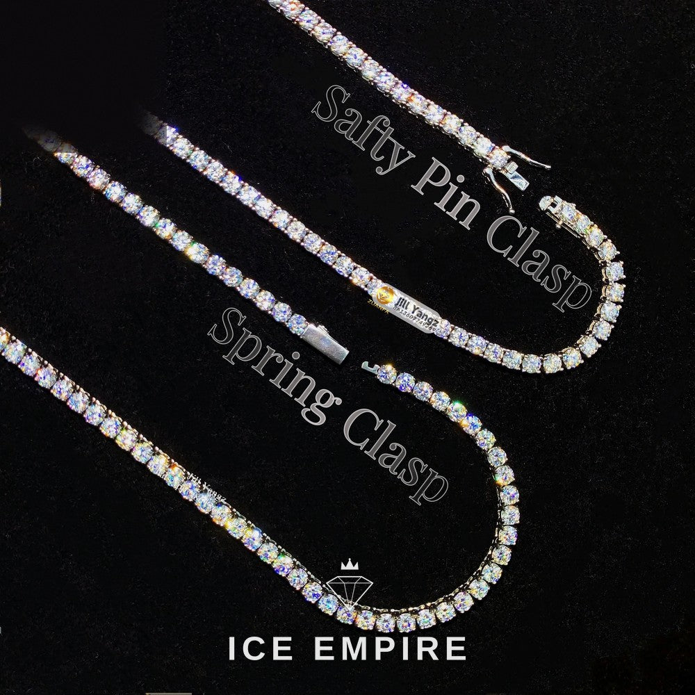 Iced Out Rose Gold Plated Moissanite Cuban Chain