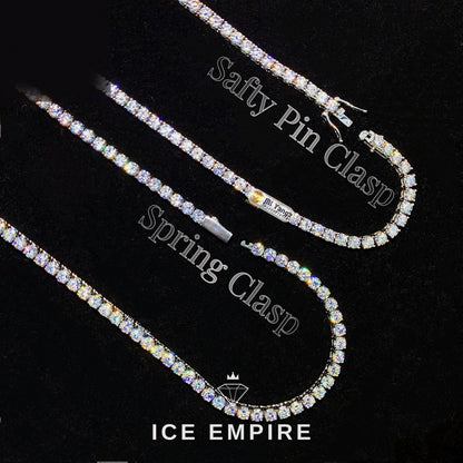 Iced Out Rose Gold Plated Moissanite Cuban Chain