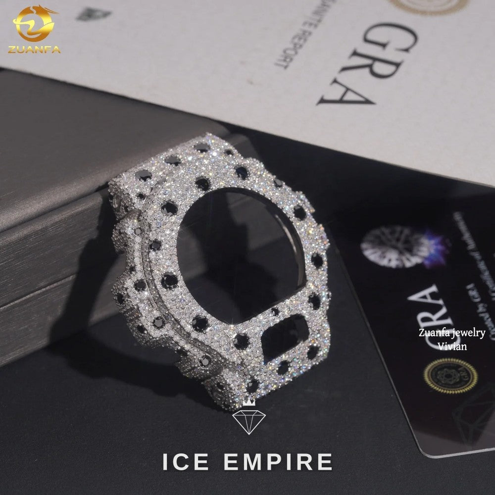 Iced Out 925 Silver Moissanite Watch