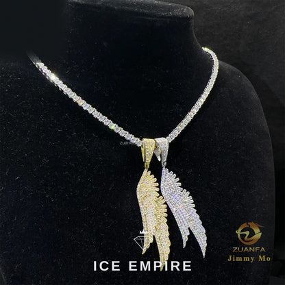 Iced Out Cross 925 Silver Pendant