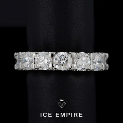 Iced Out 925 Silver Lab Grown Diamond Ring