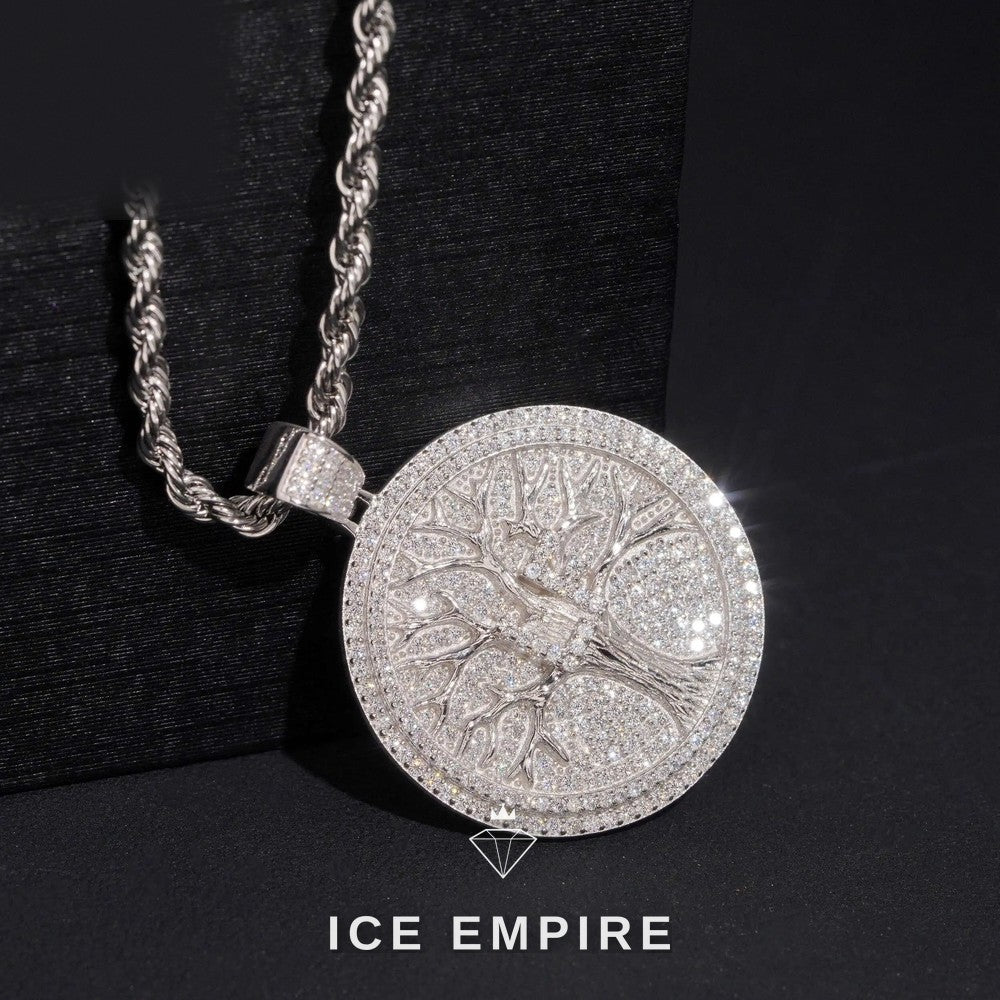 Iced Out Gold Plated Lab Grown Diamond Pendant