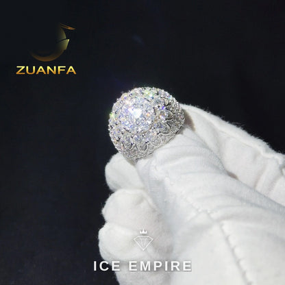 Iced Out Gold Plated Moissanite Cuban Chain