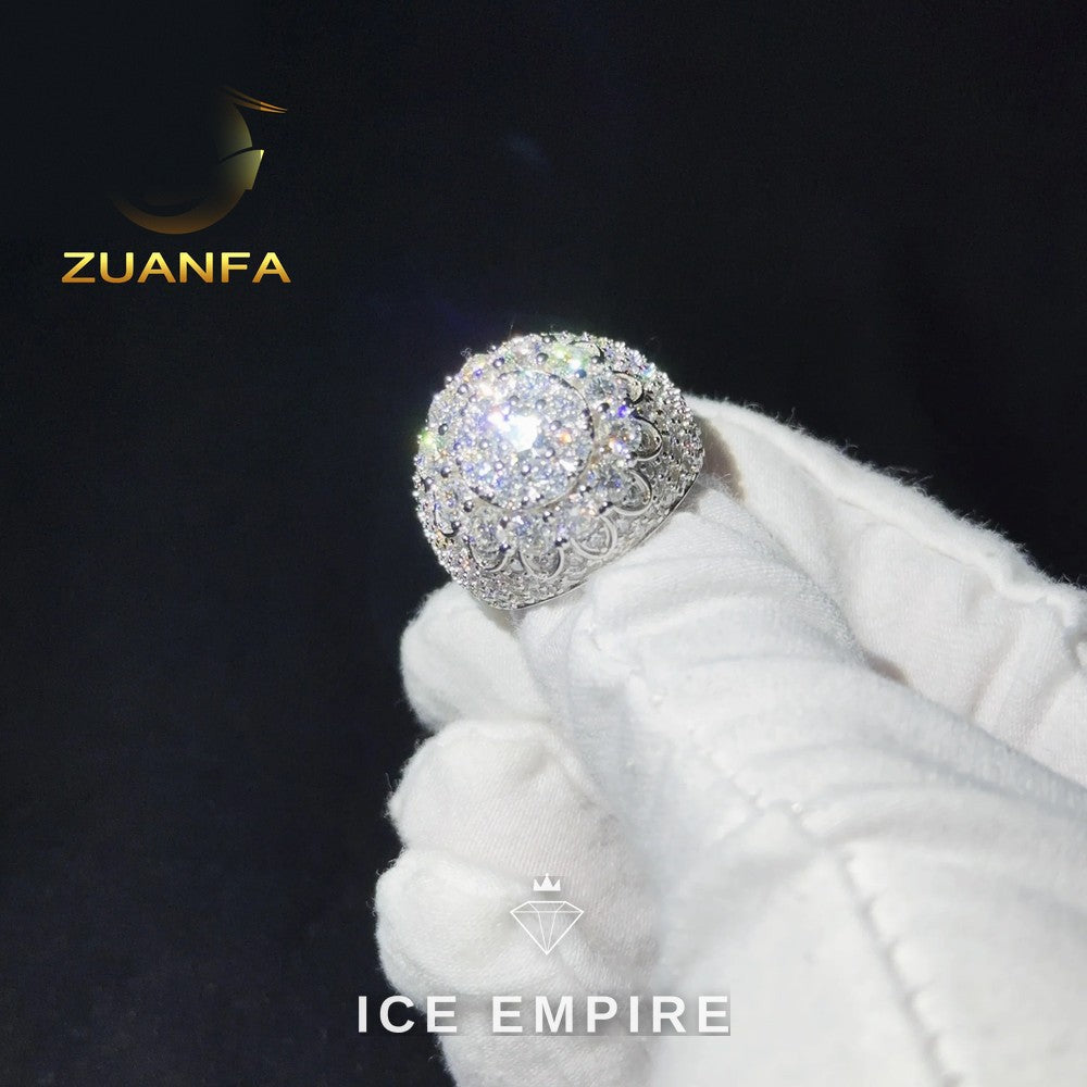 Iced Out 925 Silver Moissanite Cuban Chain