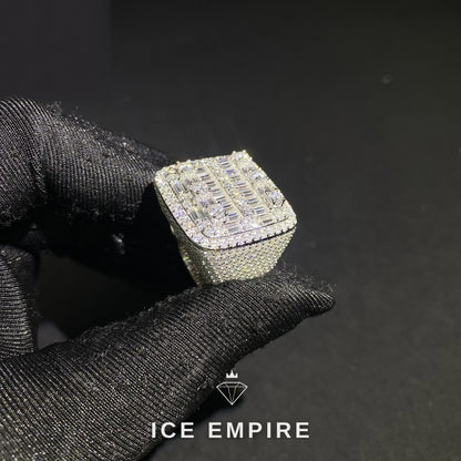 Iced Out Cross 925 Silver Moissanite Cuban Chain