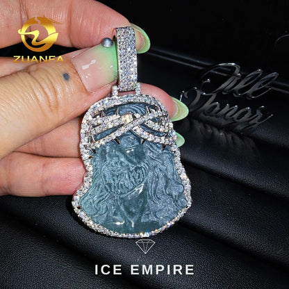 Iced Out 925 Silver Moissanite Pendant