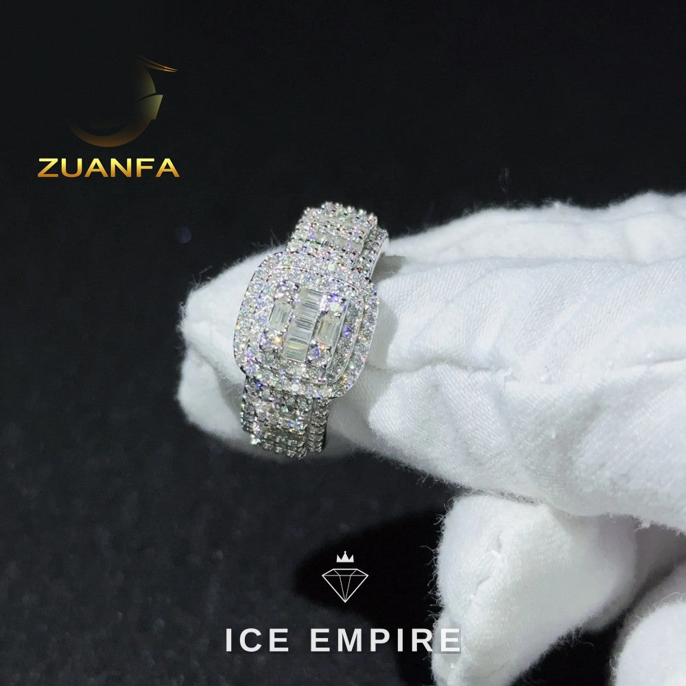 Iced Out Gold Plated Moissanite Cuban Chain