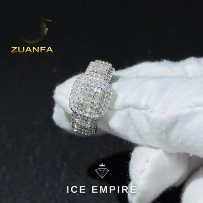 Iced Out Gold Plated Moissanite Cuban Chain