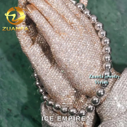 Iced Out 925 Silver Moissanite Pendant