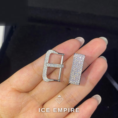 Iced Out 925 Silver Moissanite Watch