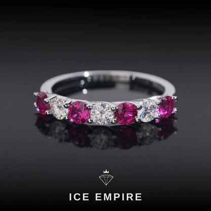 Iced Out 925 Silver Moissanite Ring