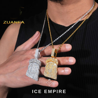 Iced Out 925 Silver Pendant