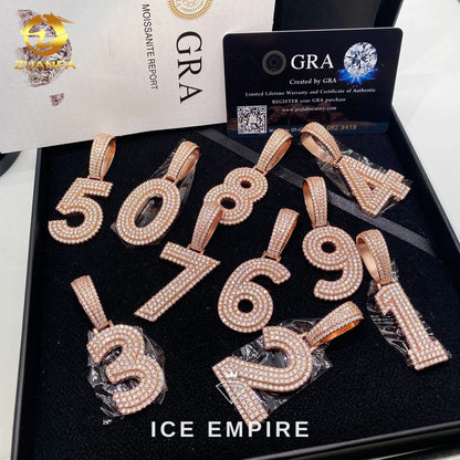 Iced Out 925 Silver Pendant