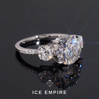 Iced Out Gold Plated Moissanite Wedding Band