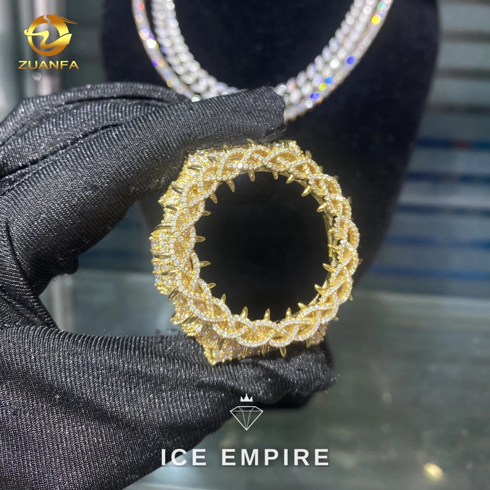 Iced Out 925 Silver Moissanite Watch