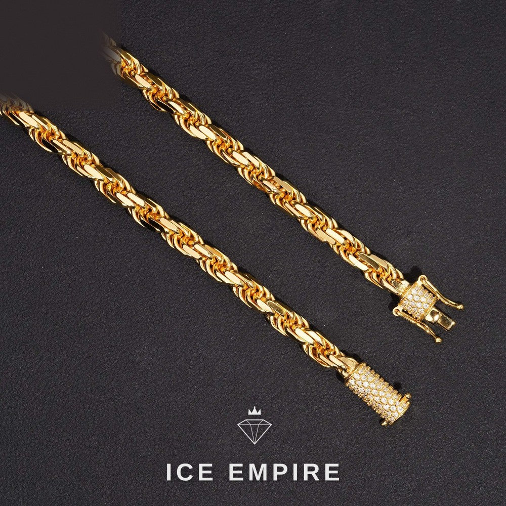 Iced Out 925 Silver Moissanite Cuban Chain