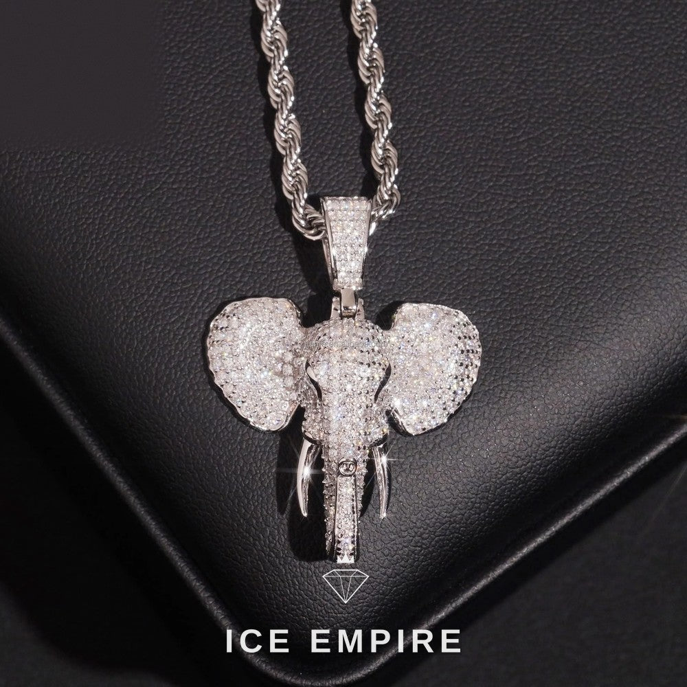 Iced Out Cross 925 Silver Moissanite Pendant