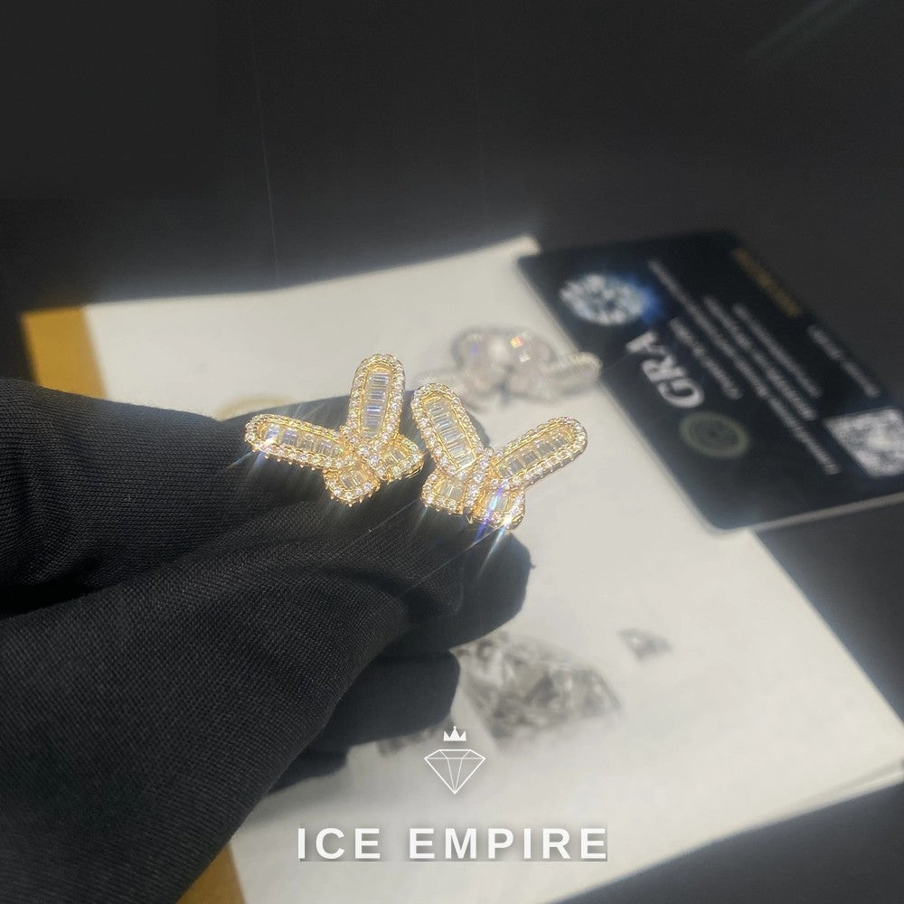Iced Out Baguette 925 Silver Moissanite Ring