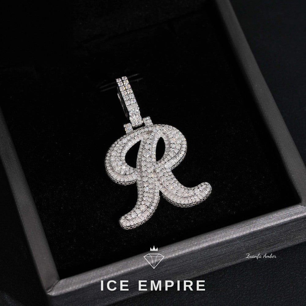Iced Out 925 Silver Moissanite Pendant