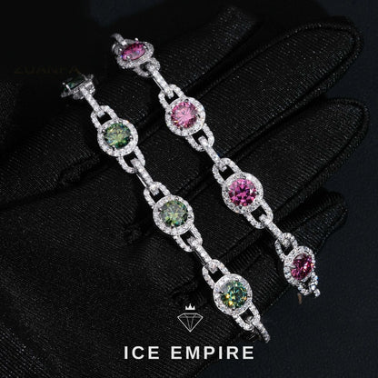 Iced Out 925 Silver Moissanite Bracelet