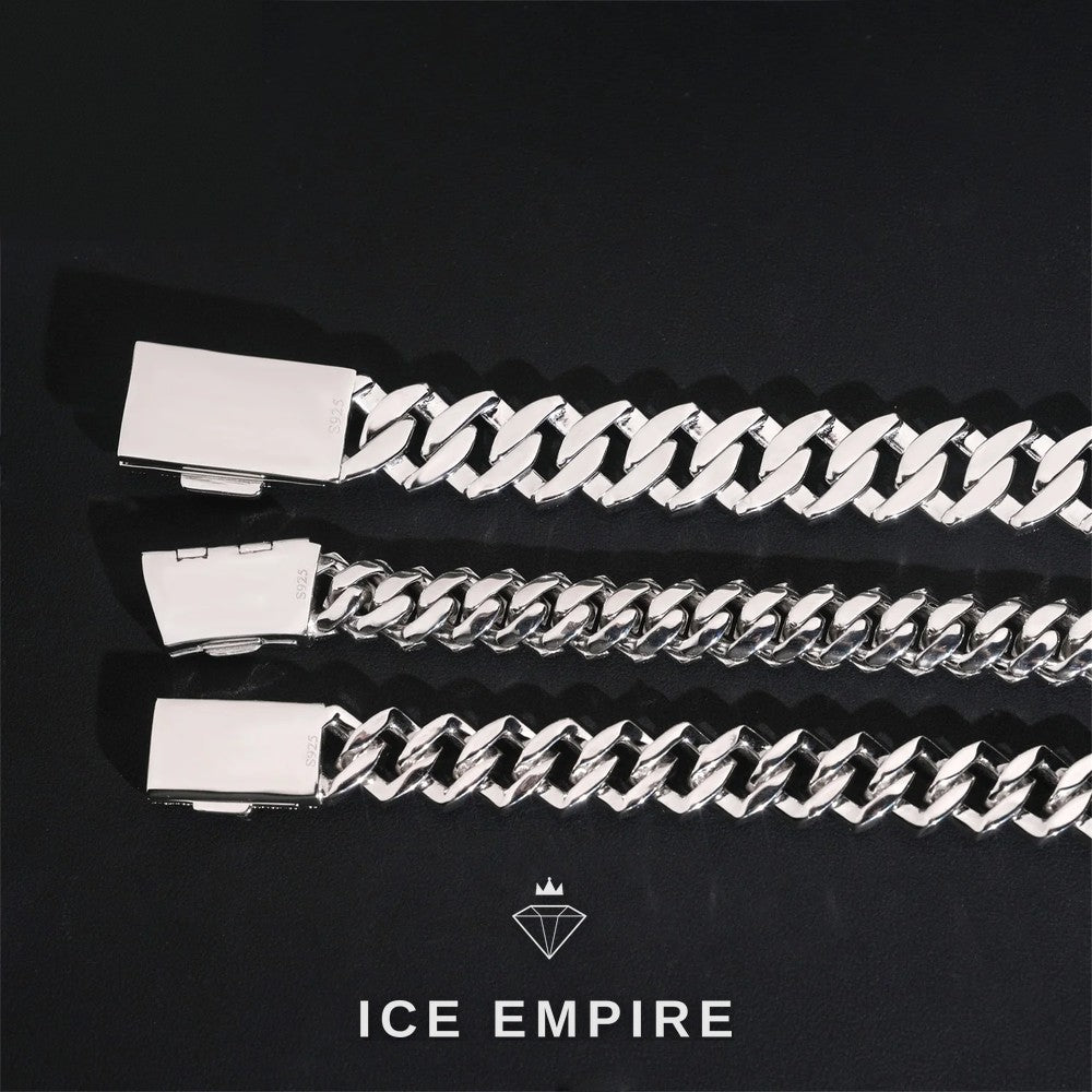 Iced Out Rose Gold Plated Moissanite Cuban Chain
