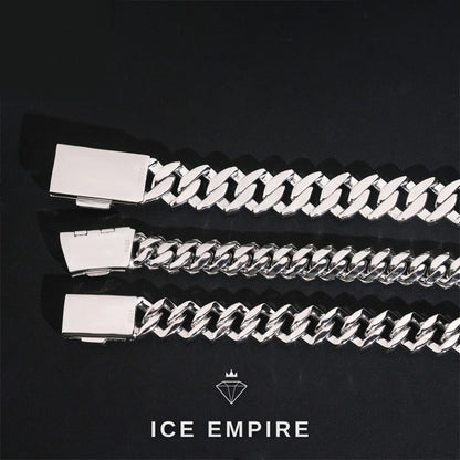 Iced Out Rose Gold Plated Moissanite Cuban Chain