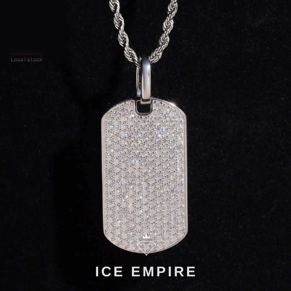 Iced Out Rose Gold Plated Moissanite Pendant