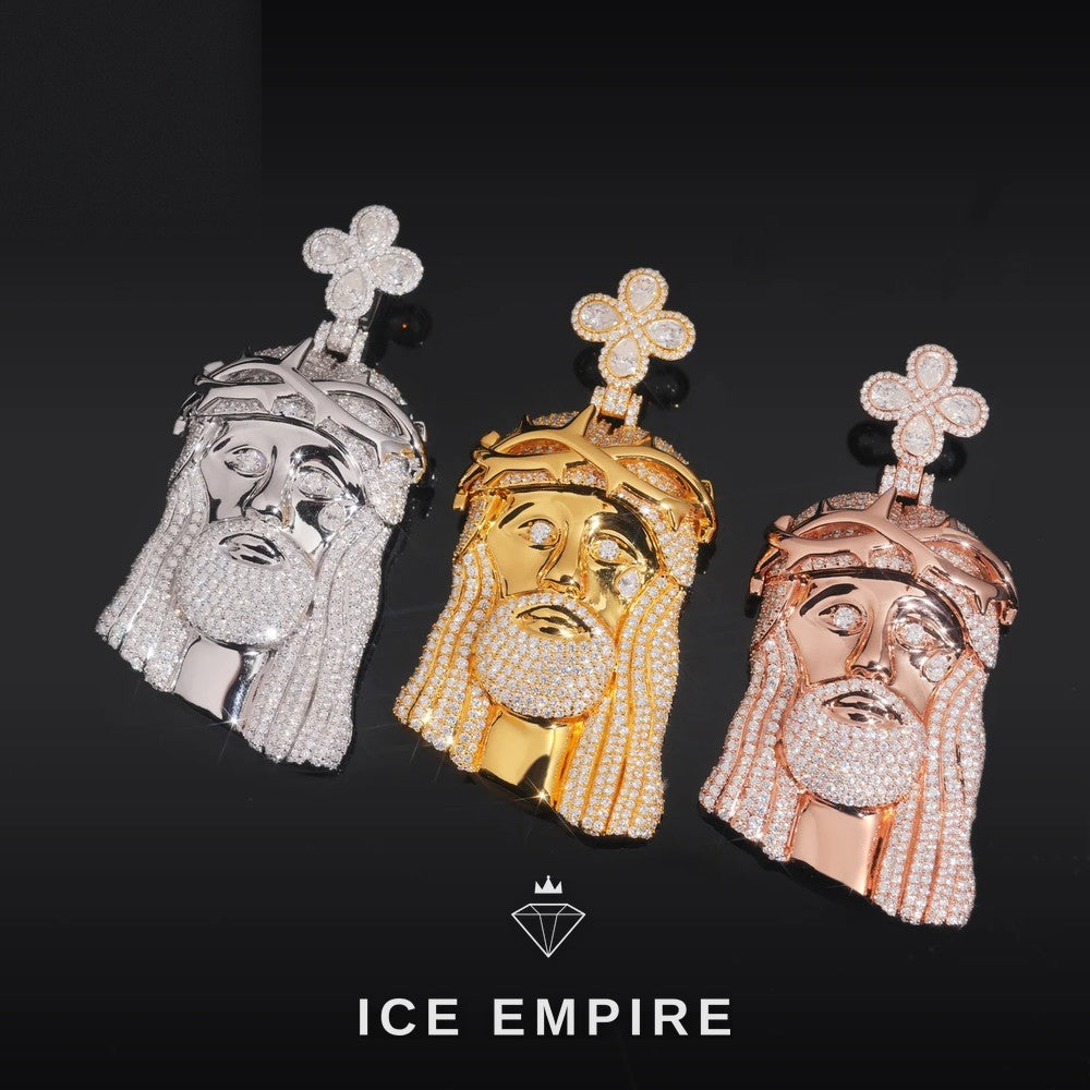 Iced Out 925 Silver Pendant