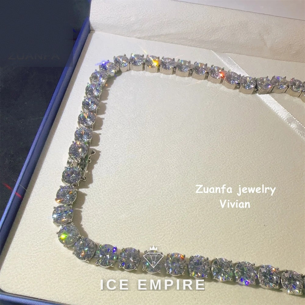 Iced Out 925 Silver Cuban Chain