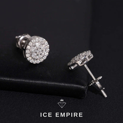 Iced Out 925 Silver Moissanite Earrings