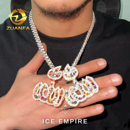 Iced Out 925 Silver Moissanite Pendant