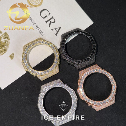Iced Out 925 Silver Moissanite Watch