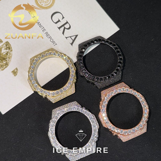 Iced Out 925 Silver Moissanite Watch