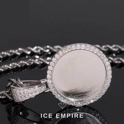 Iced Out 925 Silver Lab Grown Diamond Pendant