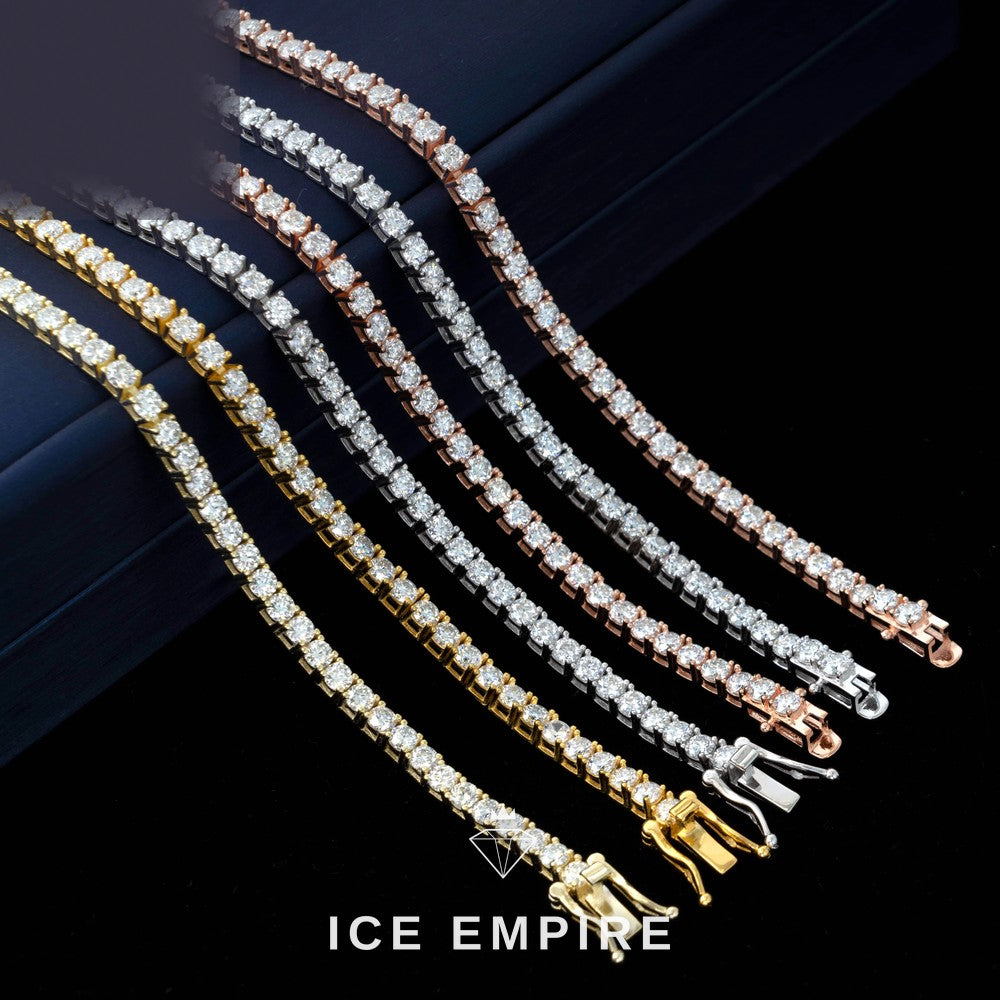 Iced Out Rose Gold Plated Moissanite Pendant