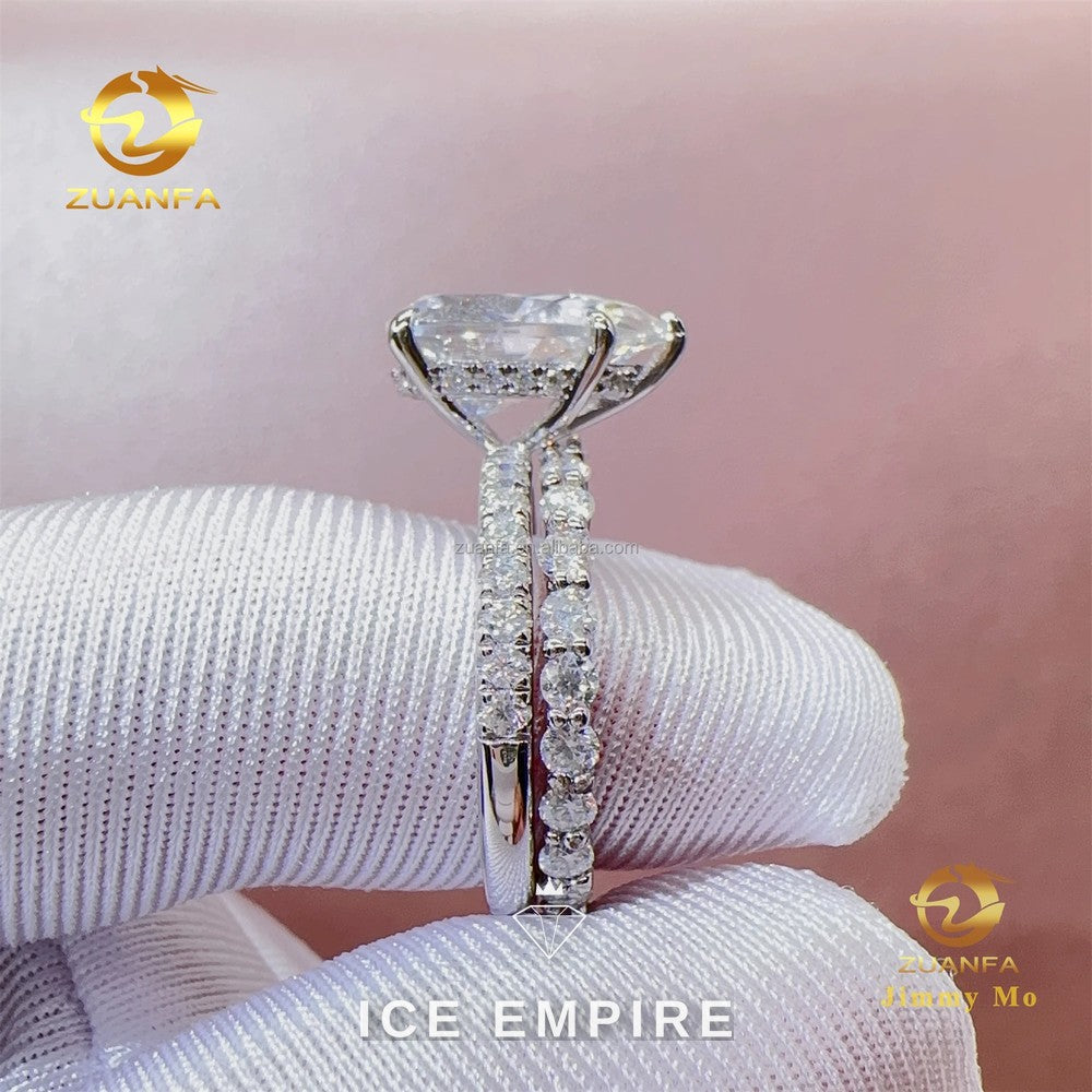 Iced Out 14K Gold Lab Grown Diamond Pendant