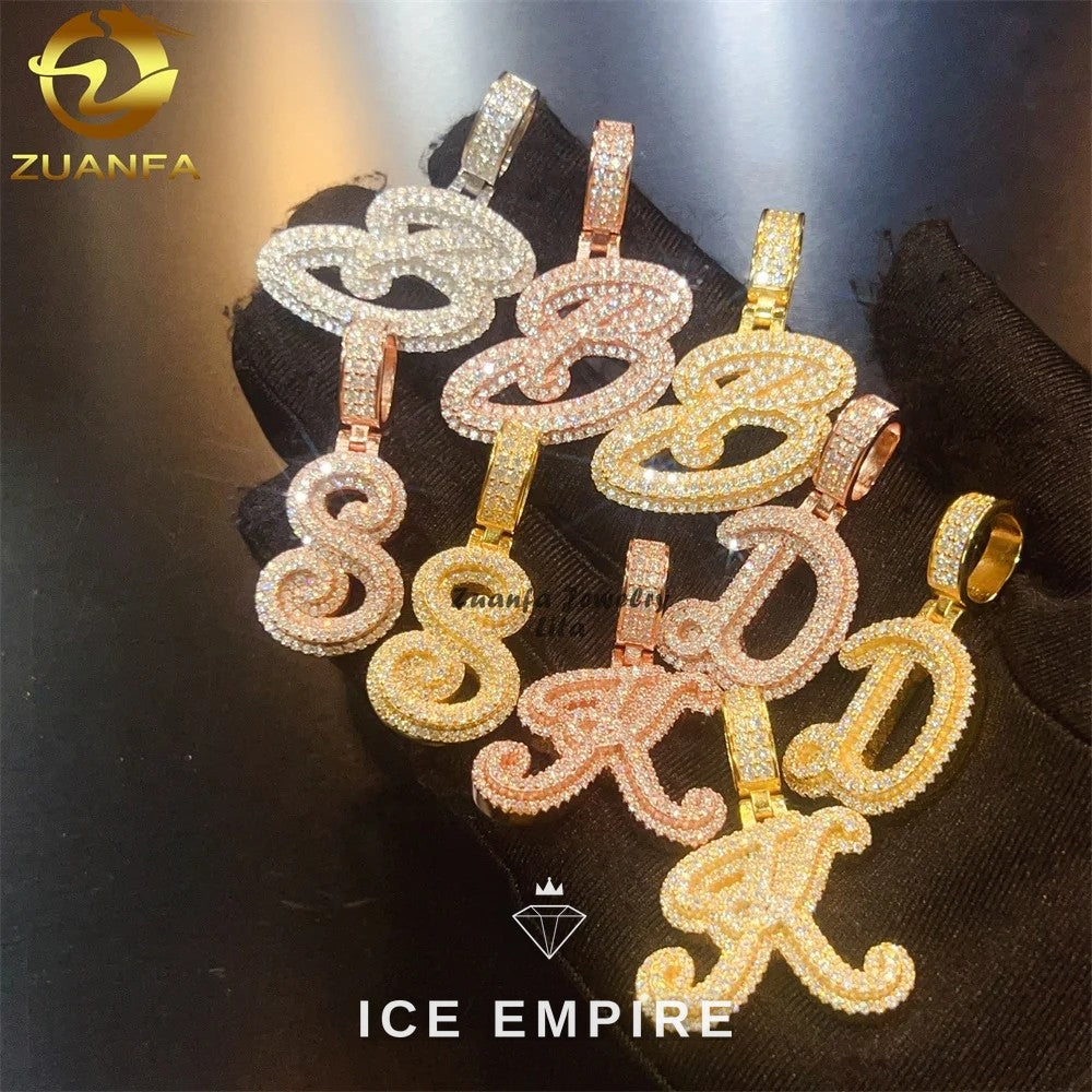 Iced Out 925 Silver Pendant