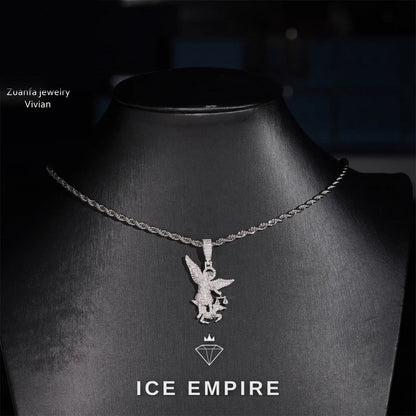 Iced Out 925 Silver Moissanite Pendant
